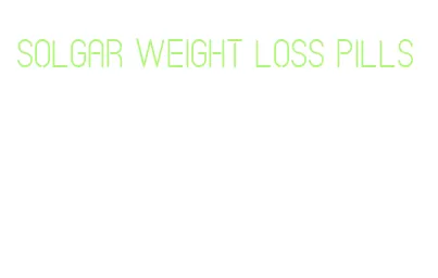 solgar weight loss pills